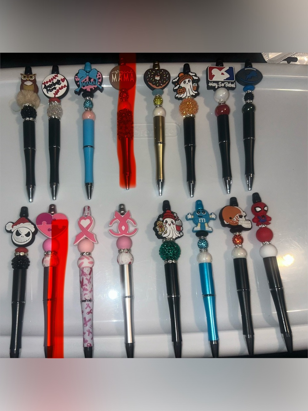 Handmade beaded pen bundle set of 14